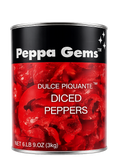 Peppa Gems Diced 2/105oz Cans